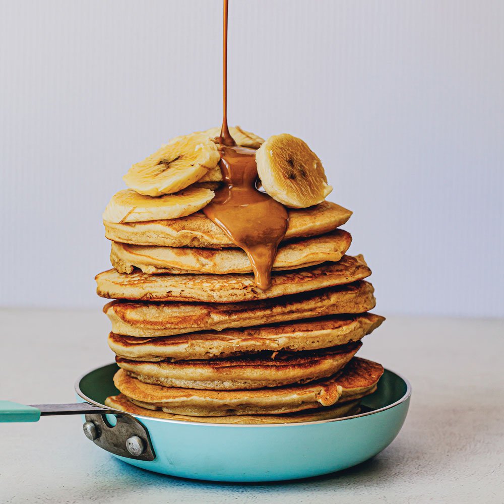 Biscoff Banana American Pancake Stack Recipe Spinneys Uae