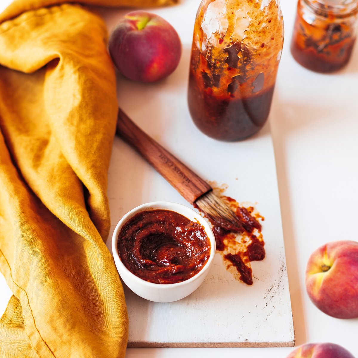 Peach barbeque sauce