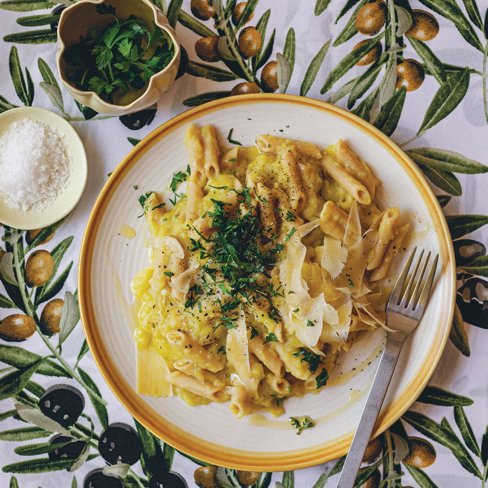 Penne con patate e zafferano