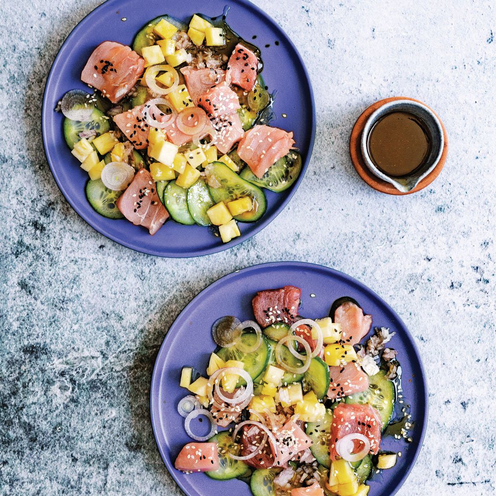 Pineapple and tuna ceviche