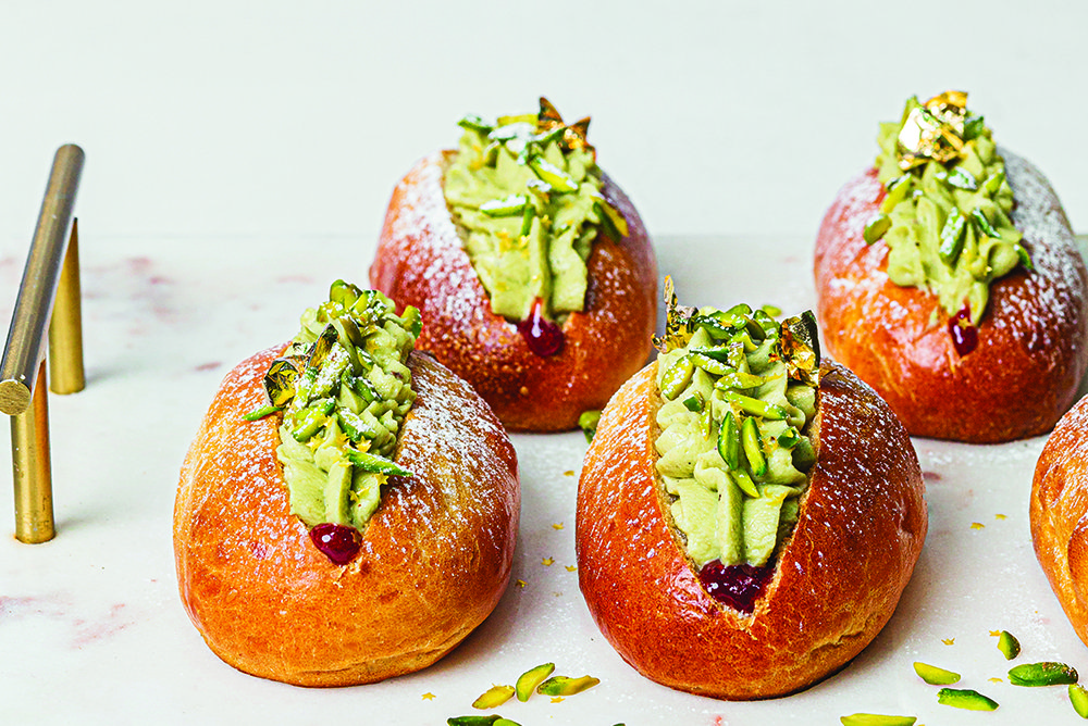 Pistachio cream buns recipe Spinneys UAE