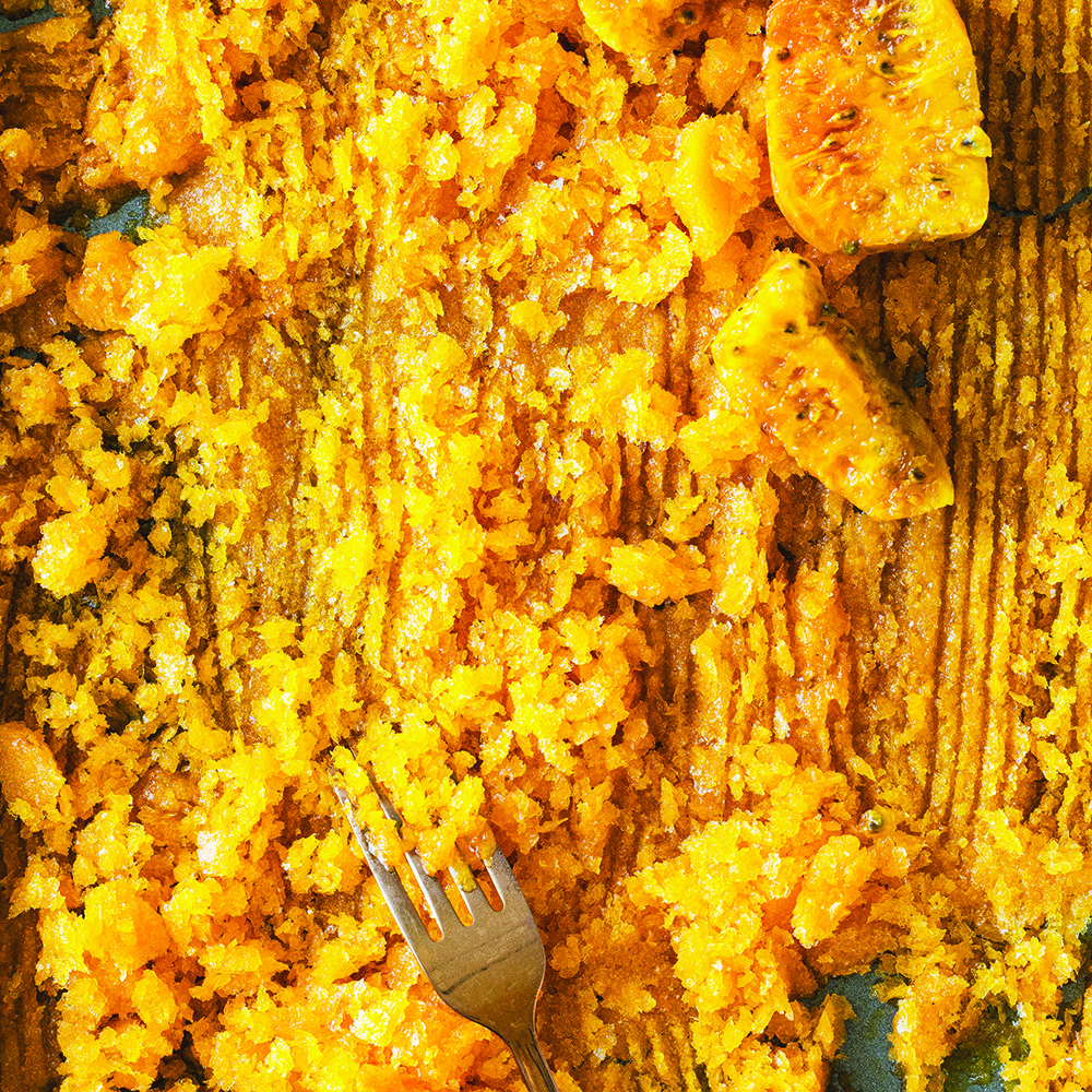 Prickly pear and orange blossom granita