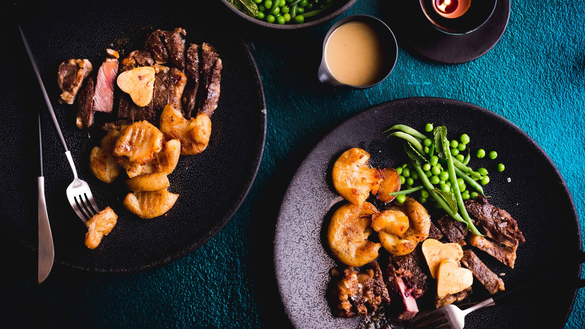 Rib Eye Steak With Anchovy Butter And Crispy Roast Potatoes Recipe 