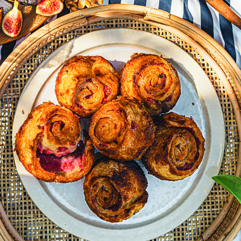 Raspberry kouign-amann