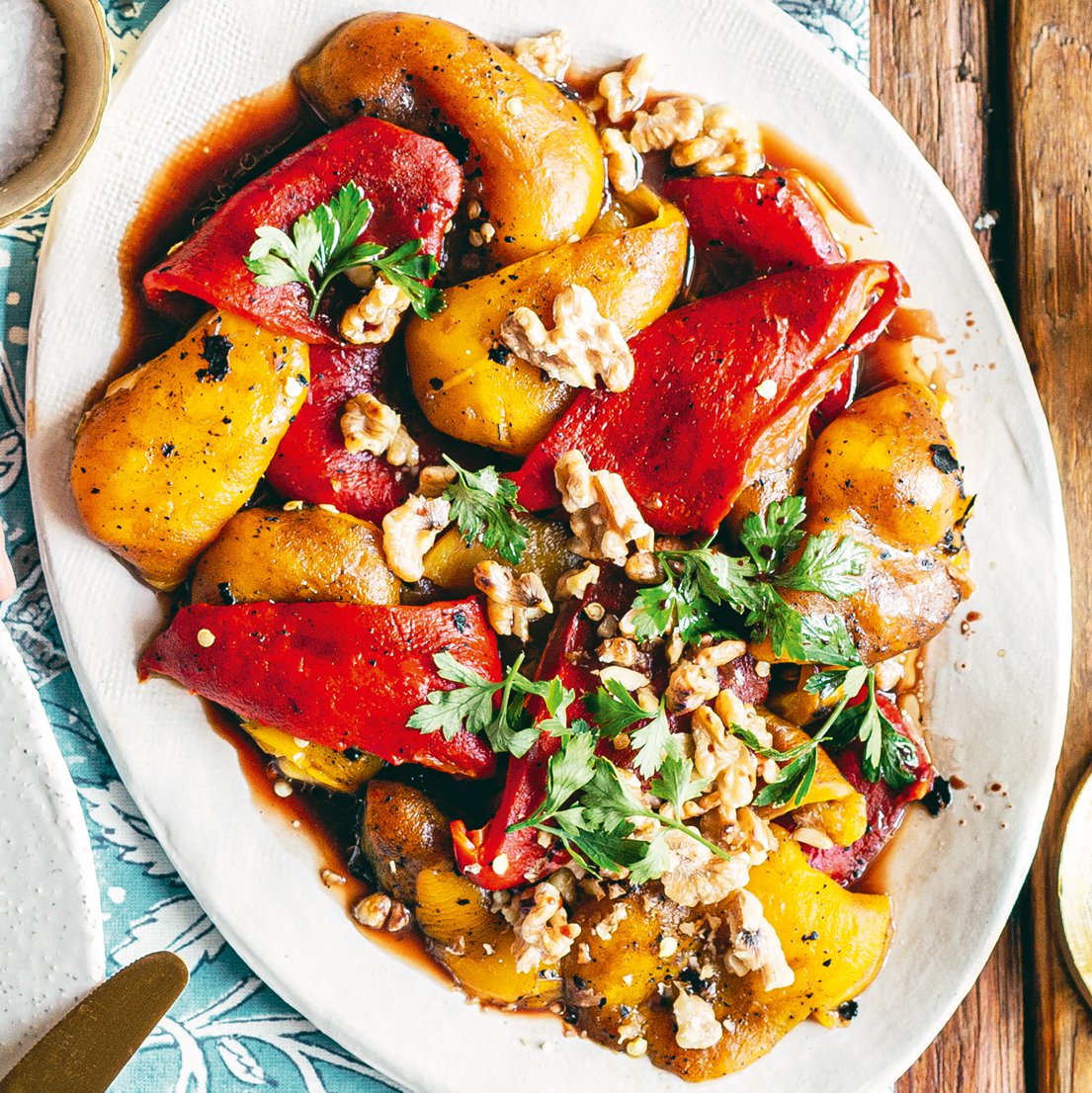 Lasagne-stuffed peppers