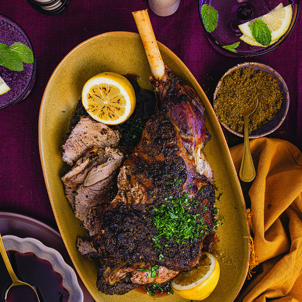 Roasted Leg Of Lamb With Zaatar And Pomegranate Glaze Recipe Spinneys Uae 5788