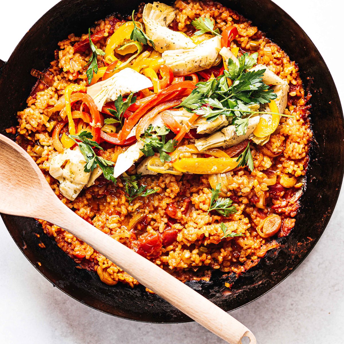 الباييا النباتية على الطريقة الإسبانية