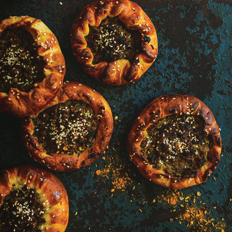 Saudi meat pies with b&#x27;zar-spiced pastry