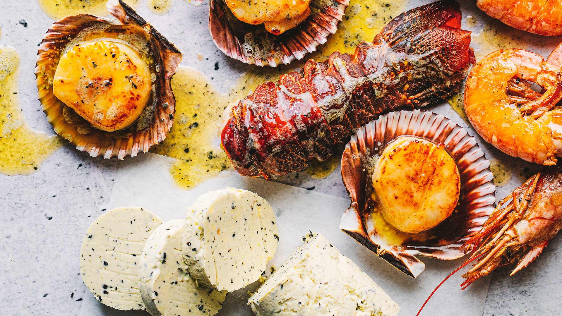 زبدة فرنسية مملحة بالسمسم و الليمون