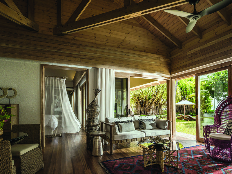 The villas at Four Seasons Resort on Desroches are tastefully decorated  │ Chicken karaage at The Deli, a Japanese Izakaya restaurant on Desroches Island │  Lavish suites come with private gardens and pools │ Mahé’s dramatic landscape is completely Instagrammable