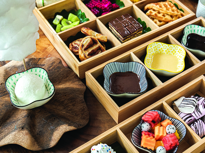 FCC Angkor by Avani collaborates with Chandara Villa, a local business, to offer guests private dining experiences in a bucolic setting  │ Rooms are surrounded by lush foliage │ Afternoon tea spread