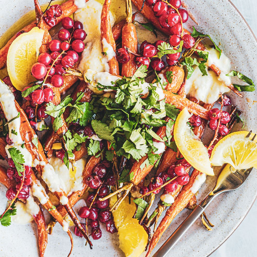 B’zar roasted carrots with preserved lemon paste