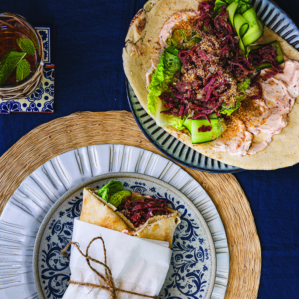 لفائف سيروندينغ لحم البقر الحار