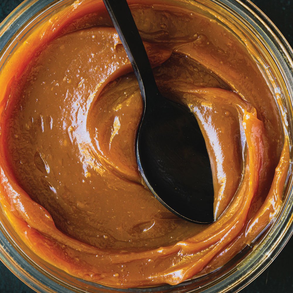 صلصة الكراميل المملح بالطحينة