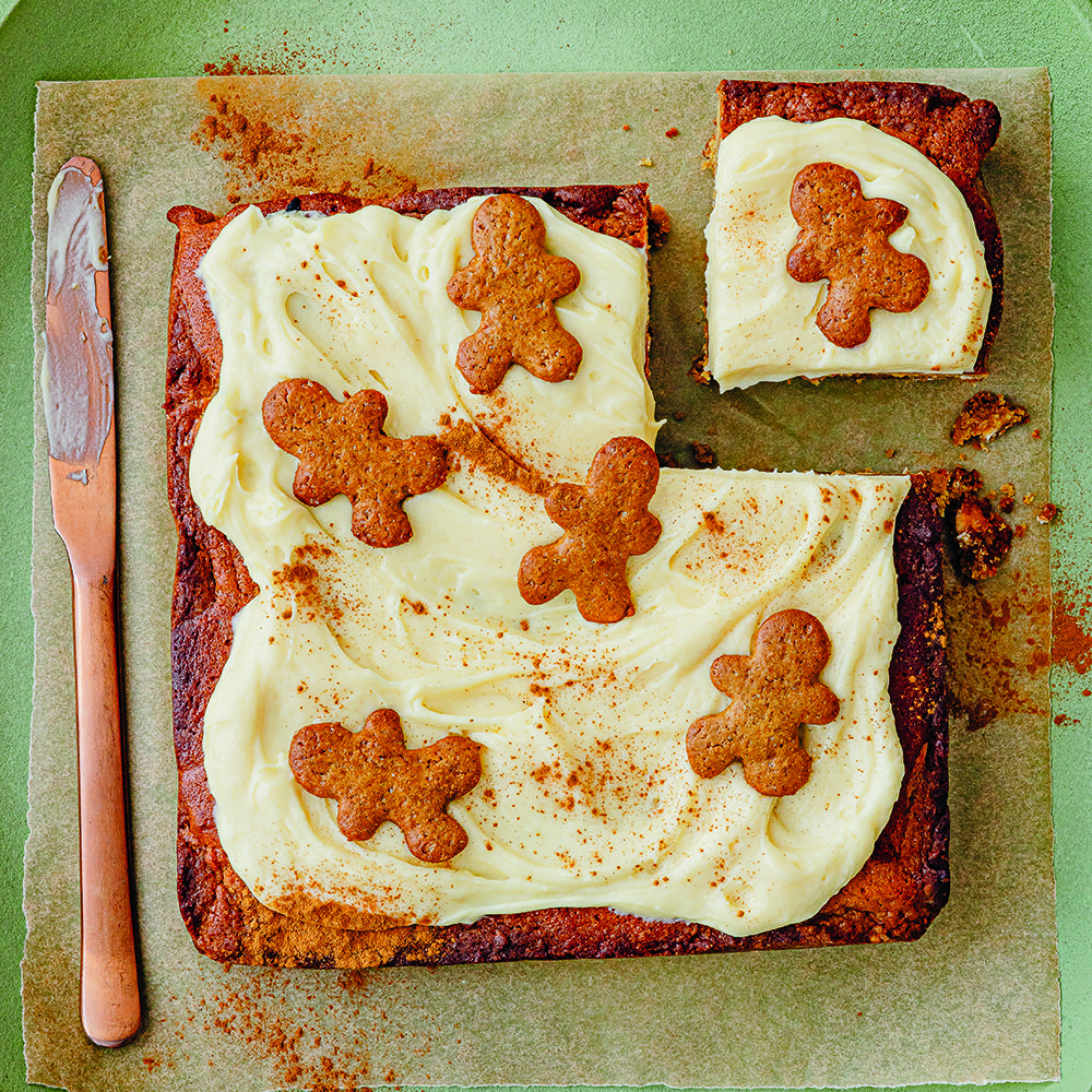 Gingerbread blondies