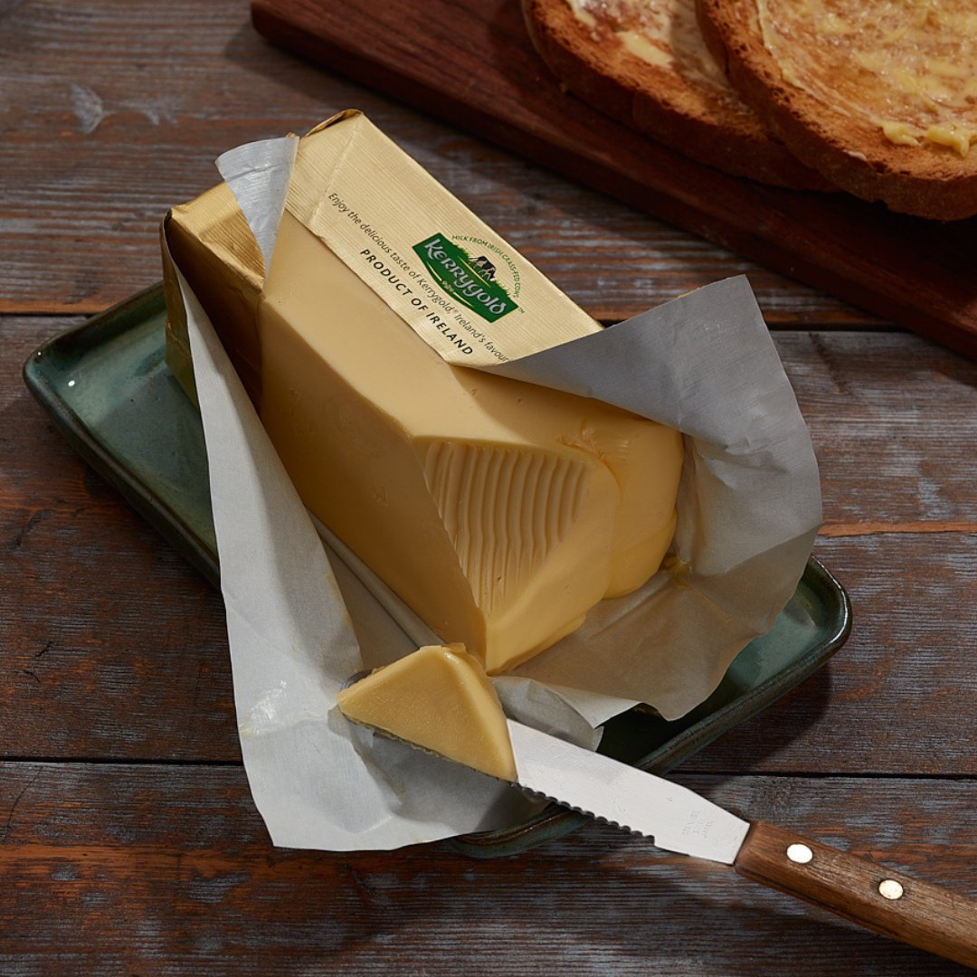 Kerrygold butter stands out for its distinct colour and rich, creamy flavour