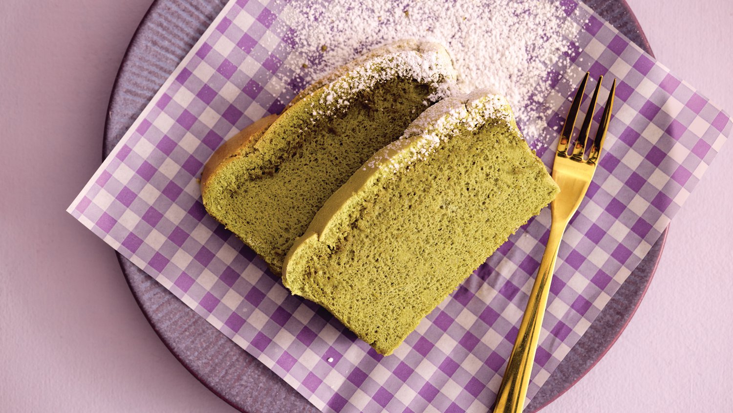 Matcha castella cake