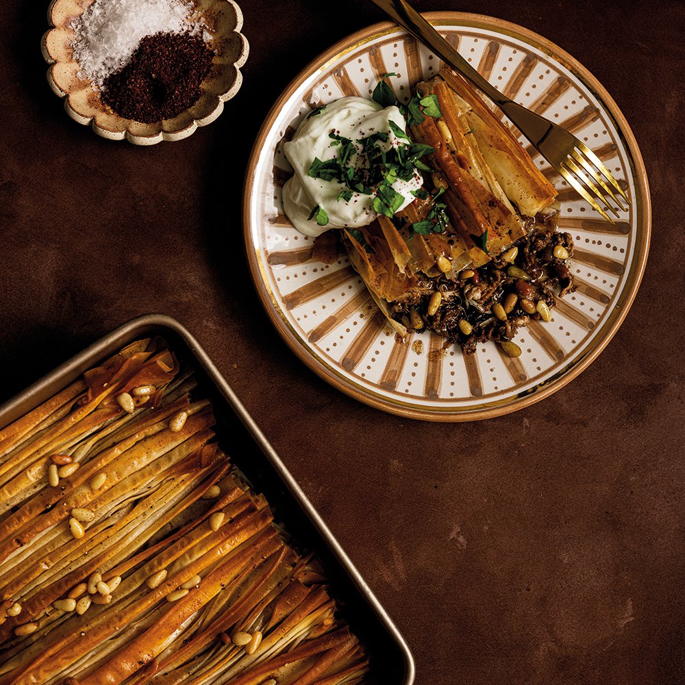 فطيرة المسخّن والقرفة المُقرمشة