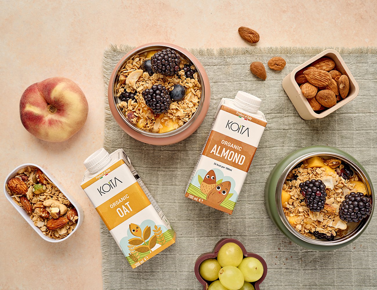 All Koita products, including its non-dairy milks, are free of pesticides and artificial preservatives