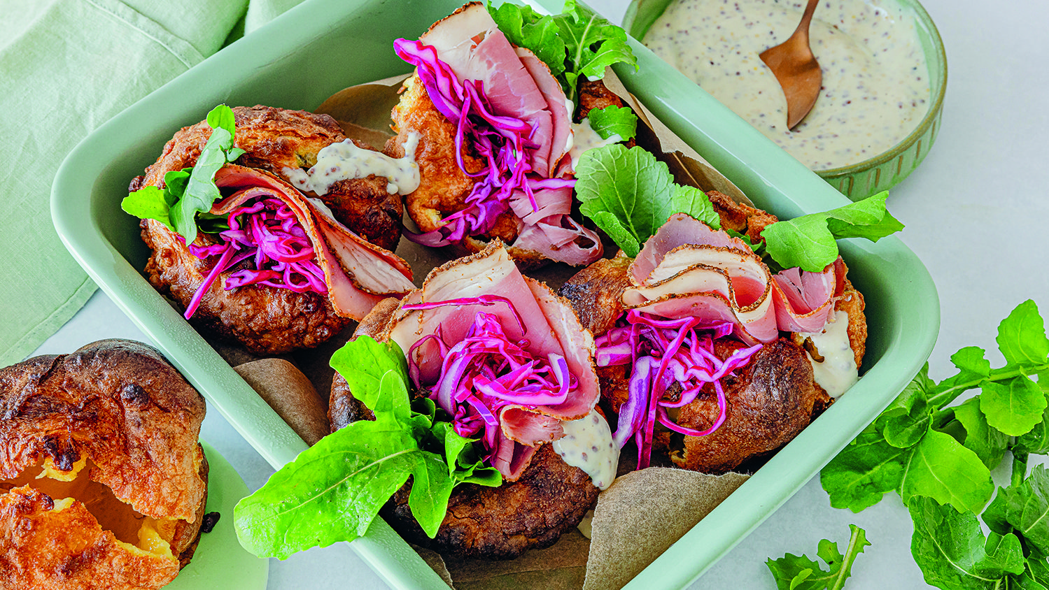 Roast beef Yorkshire pudding tacos