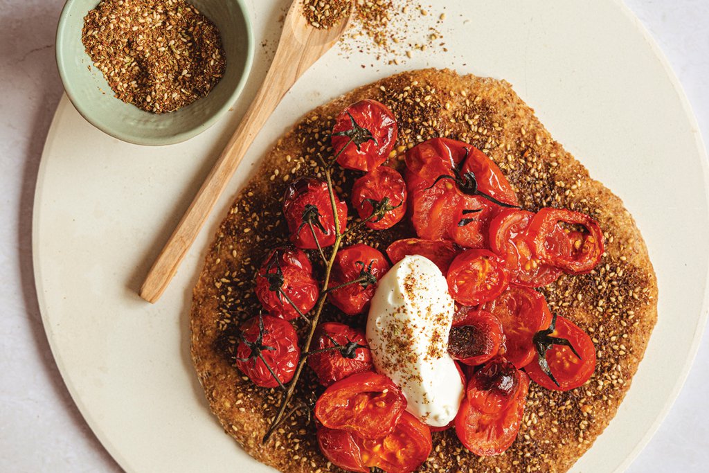 Roasted tomato and zaatar manakish recipe - Spinneys United Arab Emirates
