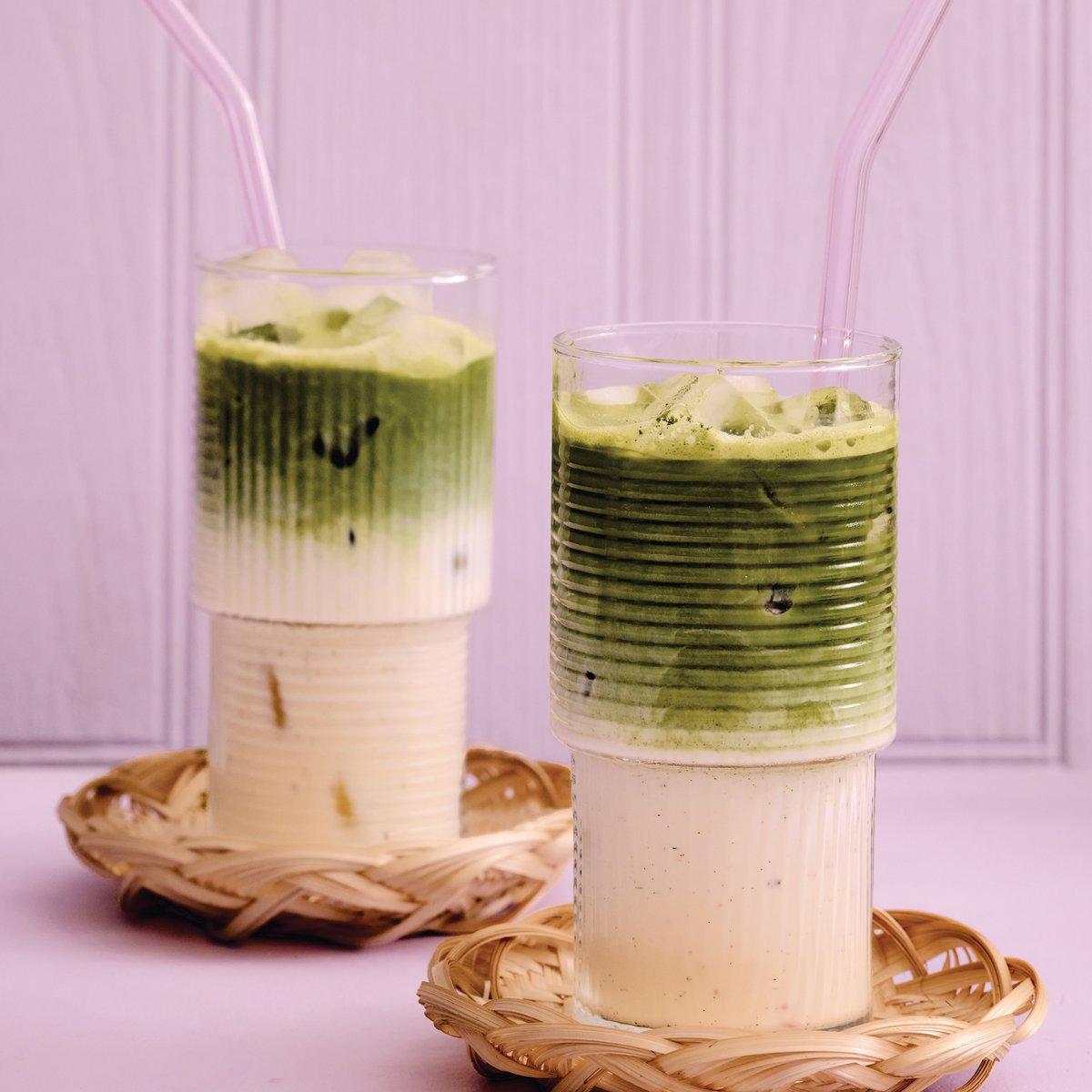 Salted vanilla iced matcha