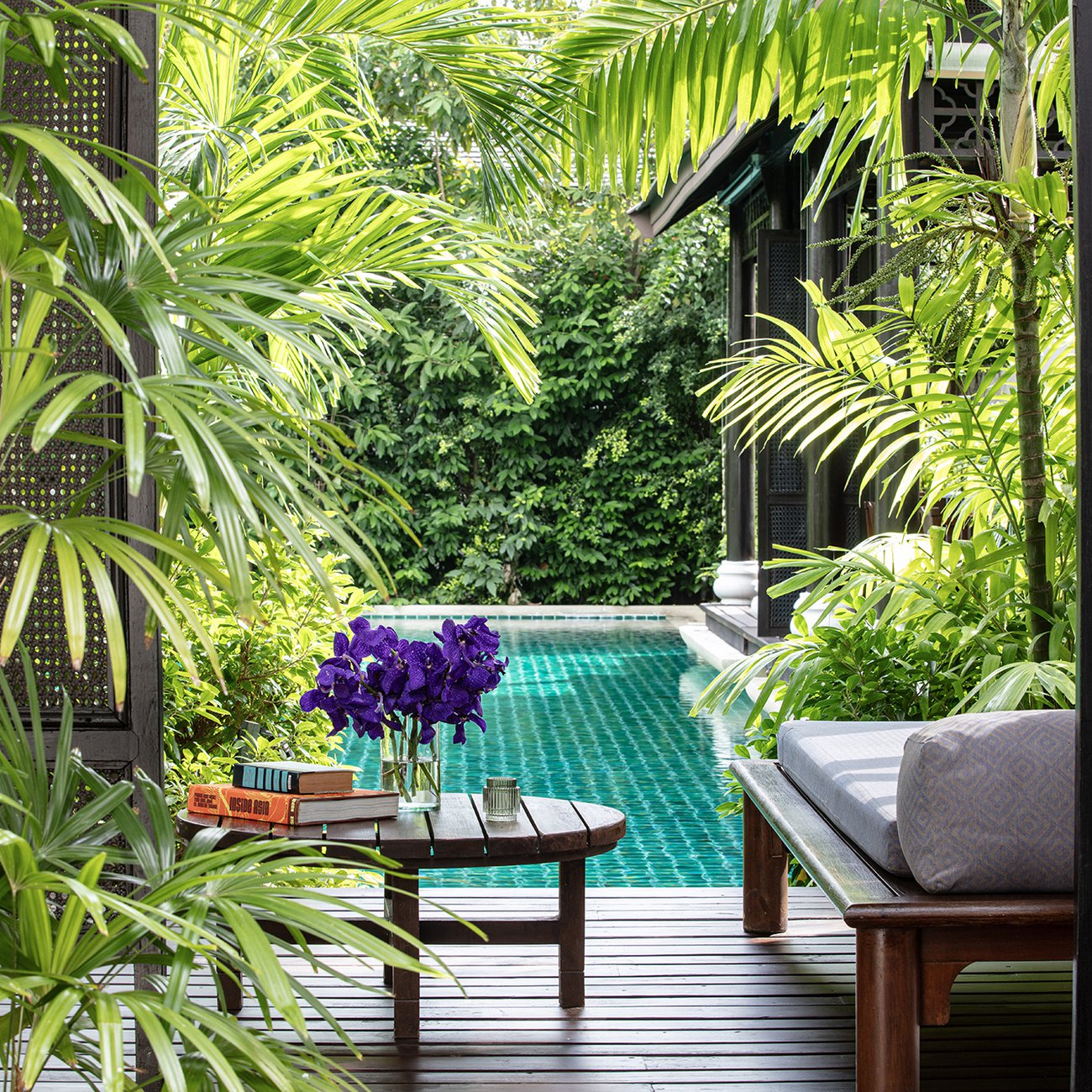 Each pool villa comes with its own sala