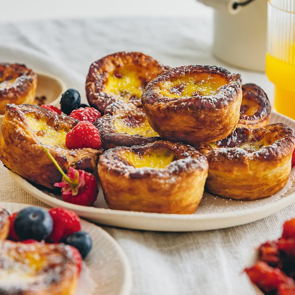 Berry mince pie pasteis de nata