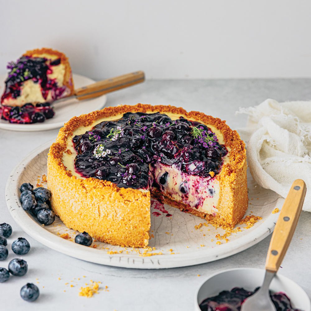 Blueberry New York cheesecake
