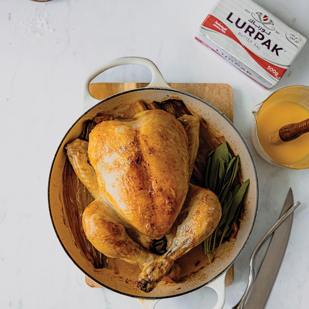 Butter-dressed chicken