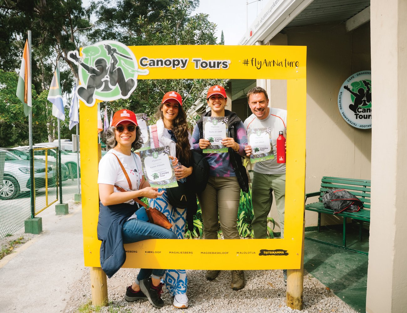 Canopy Tour graduates with certificates
