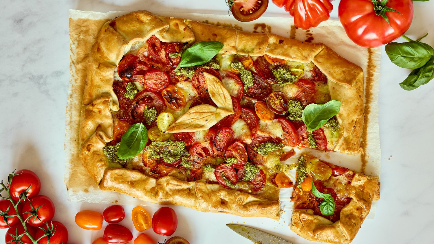 Caprese galette