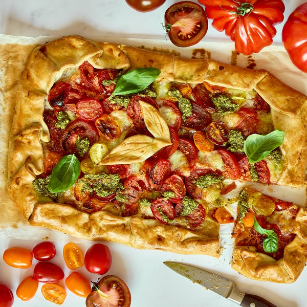 Caprese galette