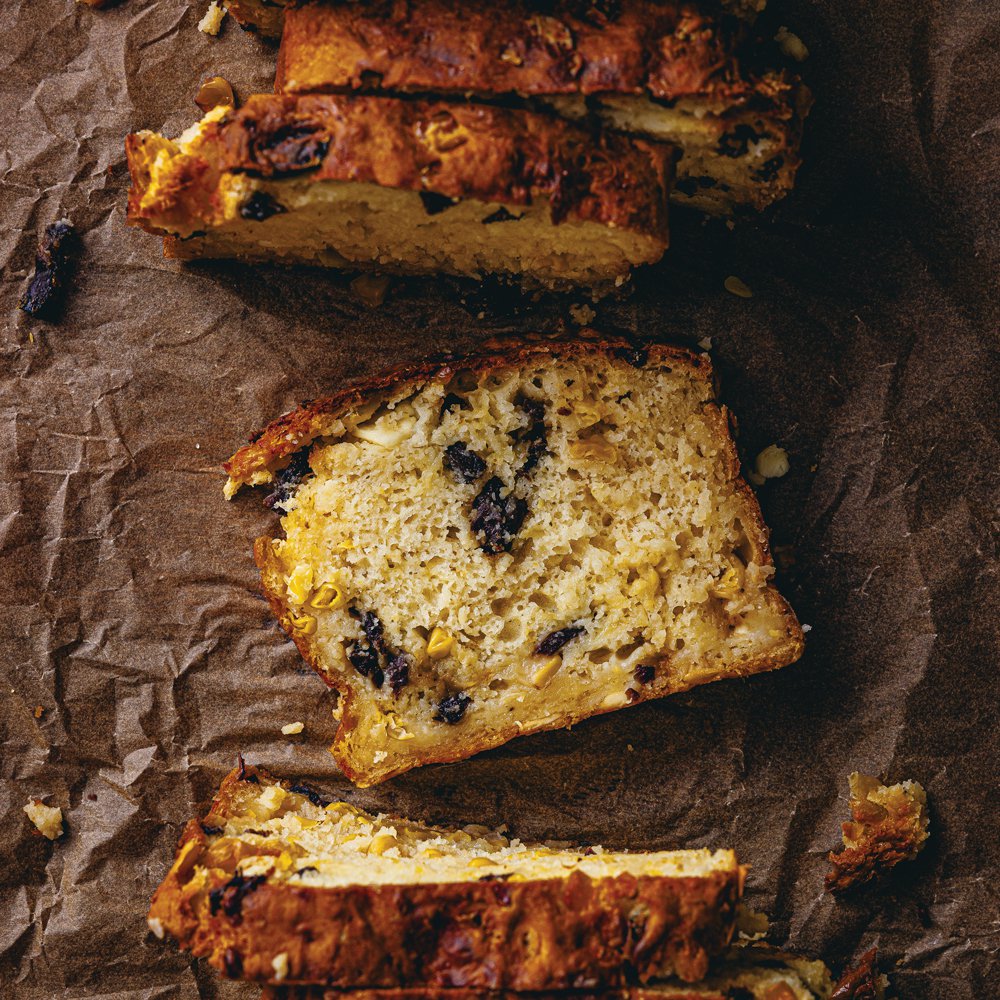 Cheese and biltong mieliebrood