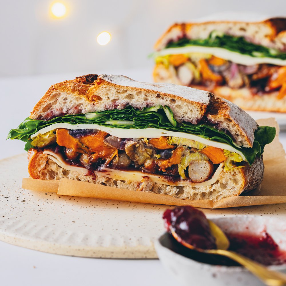 Christmas dinner muffuletta