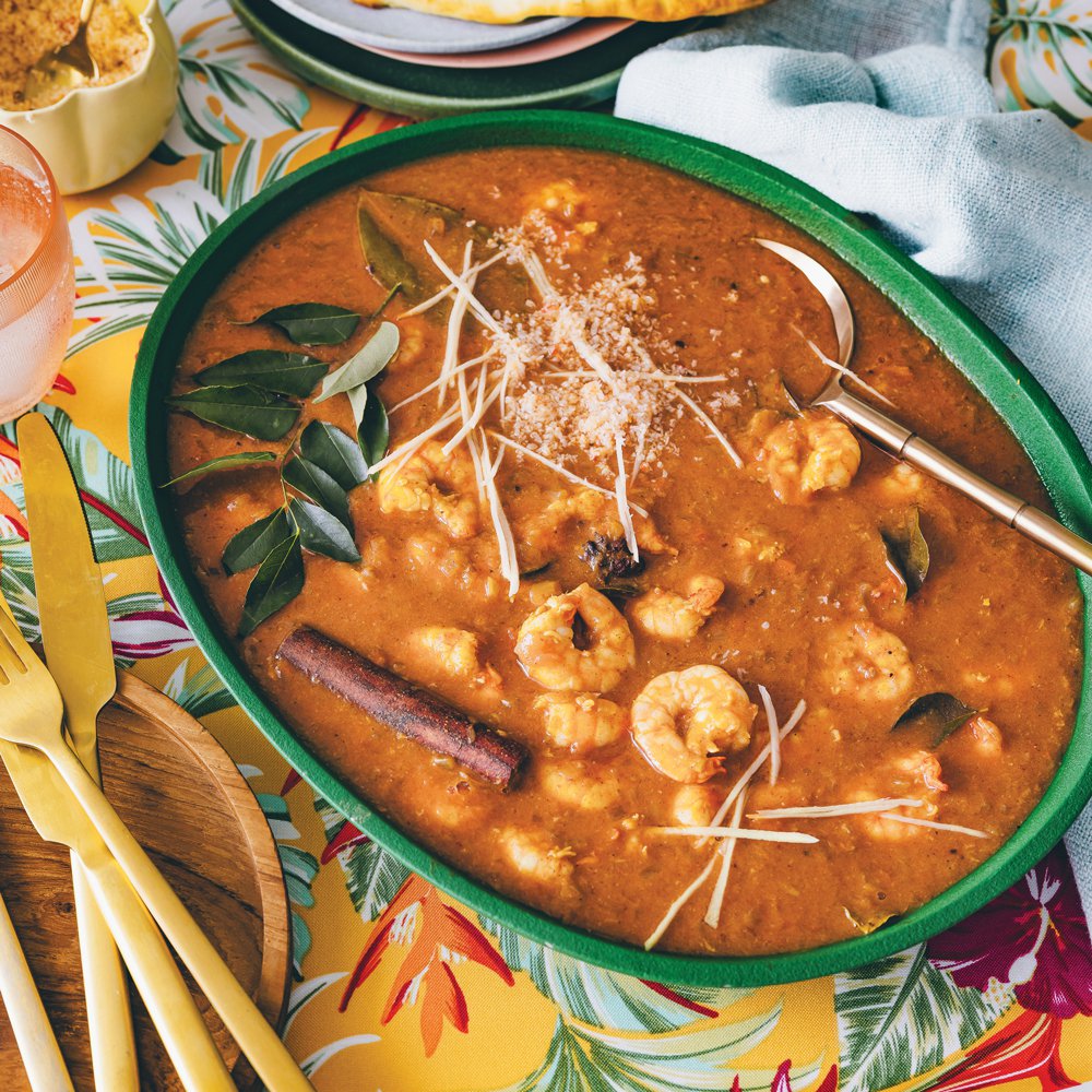 Durban-style prawn curry