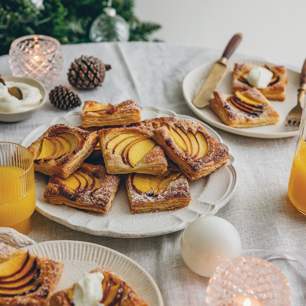 Frangipane and nectarine galettes
