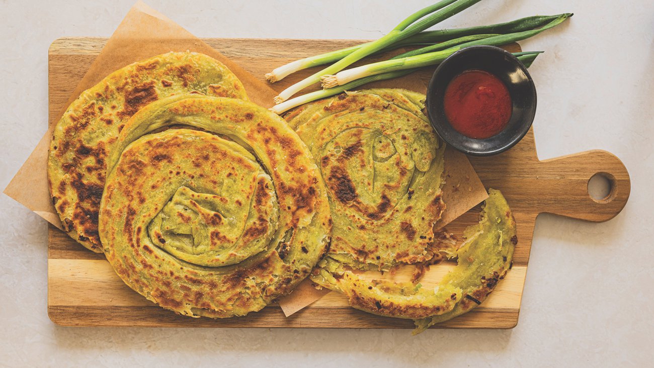 Green scallion pancakes
