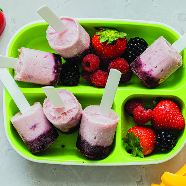 Healthy protein fruit pops