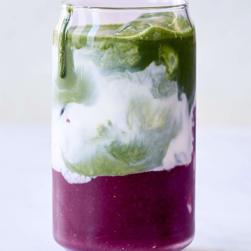 Iced açaí matcha