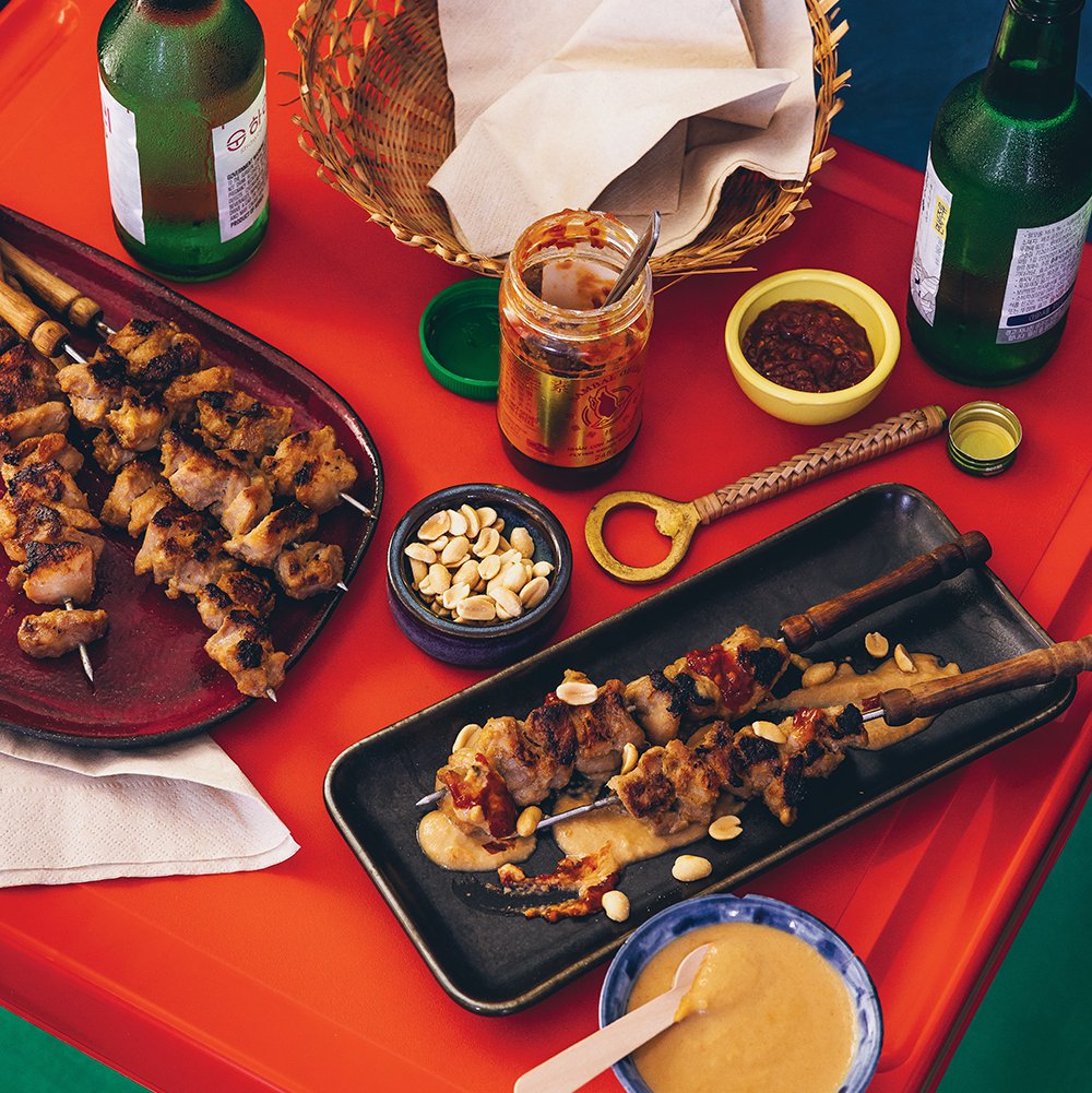 Indonesian sate ayam