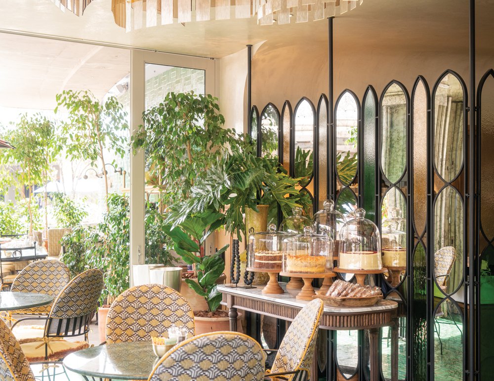 Inside one of tashas cafés