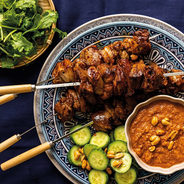 Lamb satay skewers