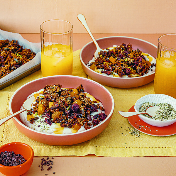 Leftover lentil, seed and nut granola