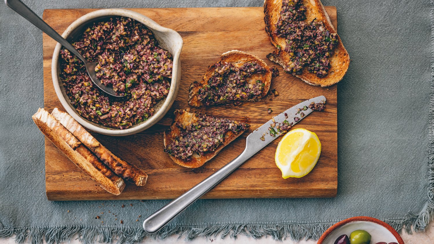Olive and herb tapenade