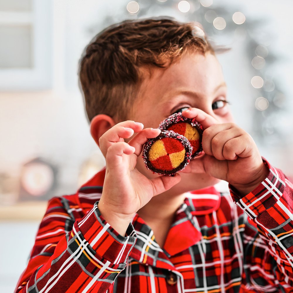 Peppermint candycane shortbreads