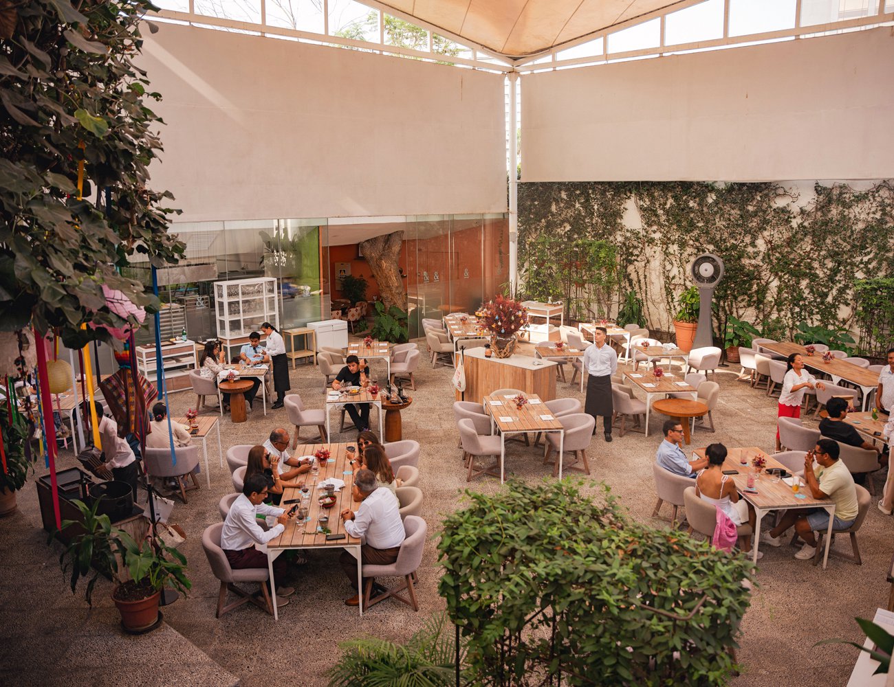 The magical courtyard at Astrid y Gastón