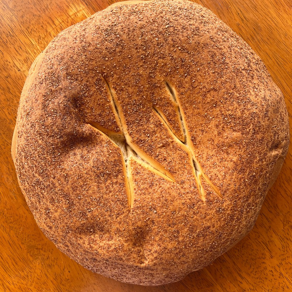 Chuta bread, soft and anise-scented