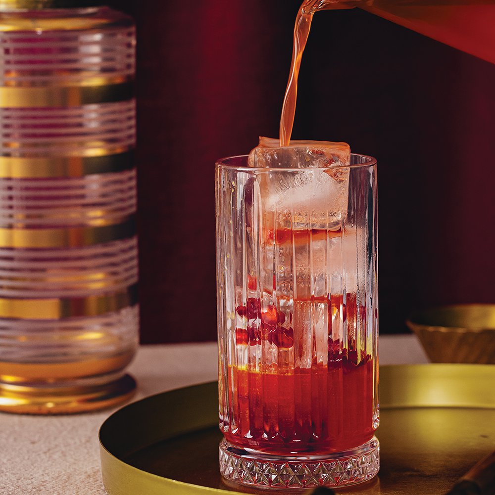 Pomegranate and orange punch