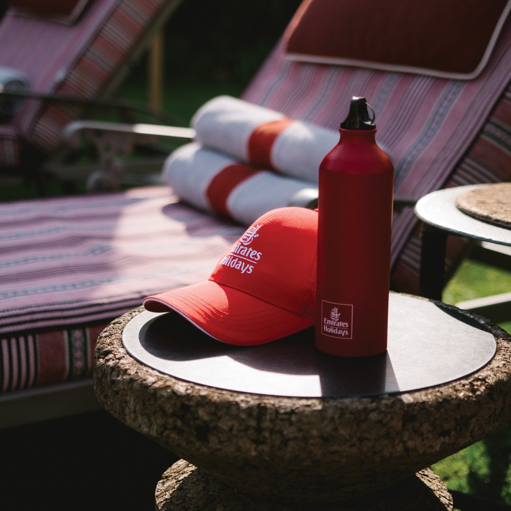 Poolside sun protection, Emirates Holidays style
